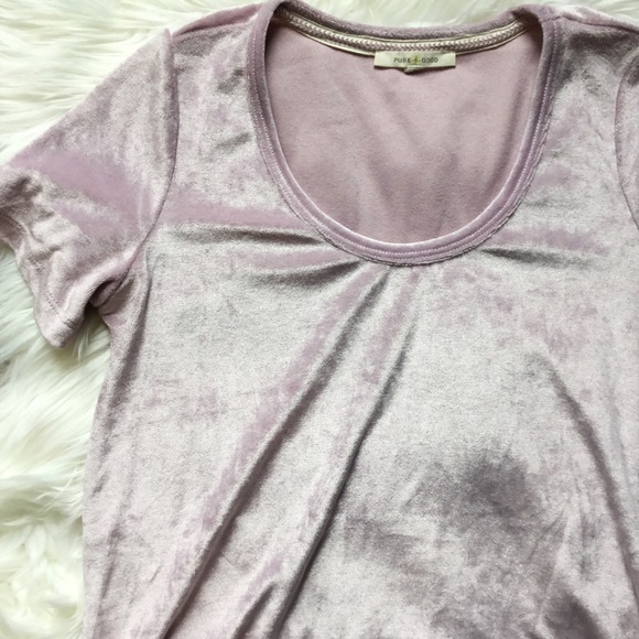 Anthropologie Crushed Velvet Pure + Good Tee - Picture 4 of 5